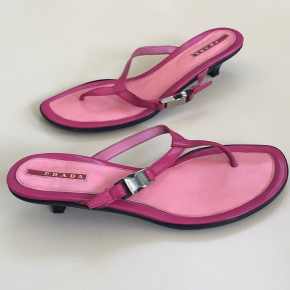 Authentic Prada Pink Heels - Picture 1 of 8